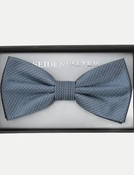 Fliege aus Seide Picoté Blau - Prince Bowtie - FashionsVida