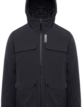 Warme, wasserfeste Skijacke Men Ski Jacket Black Black für Herren Größe L schwarz - Colmar - FashionsVida