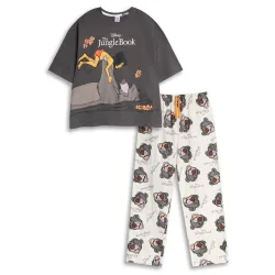 Short Sleeve Long Leg Pyjama Set Multicoloured - Multicolor - Size: S