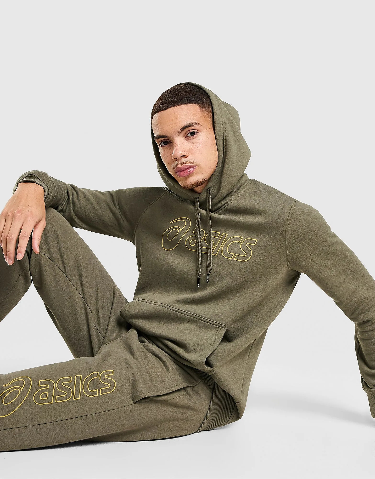 Logo Hoodie - Herren, Grün - male - Size: M - Asics - FashionsVida