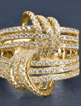 Pieza Anillo romántico de circonita cúbica para mujeres, joyería para boda, compromiso y fiesta, regalo del Día de San Valentín - Shein - FashionsVida