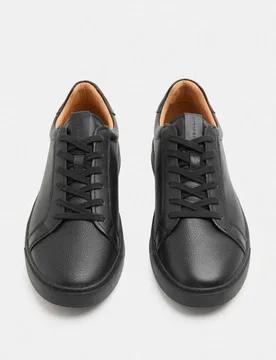 Leather Cupsole Trainers Black/Black male - Autograph - FashionsVida