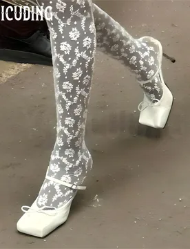 Square Toe High Heeled Mules for Women Novelty Designer Style Slip On Slippers Unique Style Ballet Mules Buckle Slip On Sandals - Aliexpress - FashionsVida