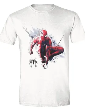 T-shirt à Manches Courtes Spider-man 2 Swinging Black / Multicolor XL unisex