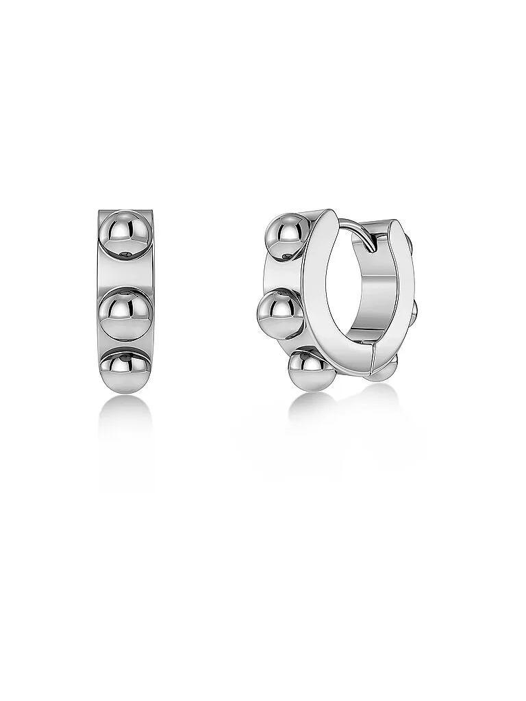 Boucles d'oreilles STUDS HOOPS Silver argent - Edblad - FashionsVida