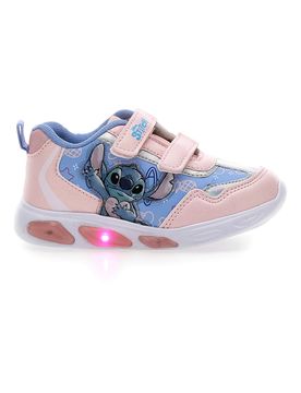 Sneakers rosa azzurre con luci con stampa Stitch D6020150S 21