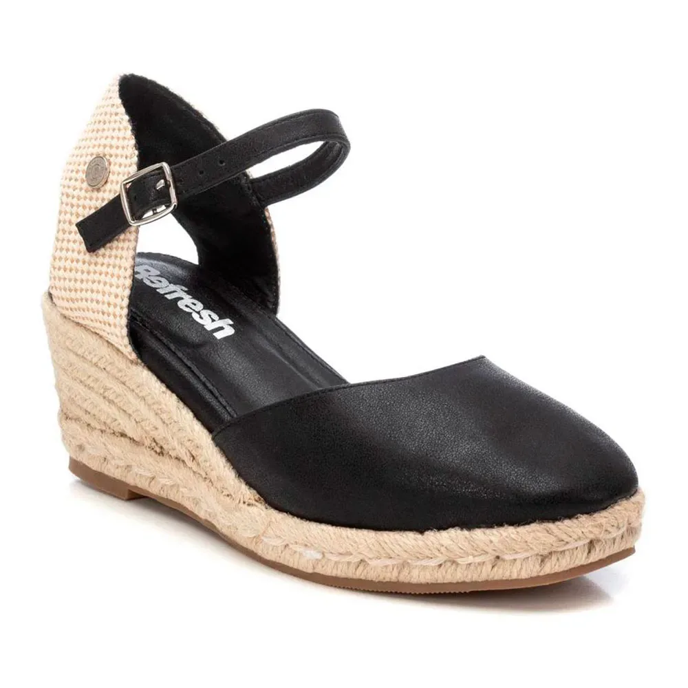 Espadrilles Compensées 172859 Black EU 36 - Refresh - FashionsVida