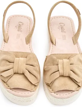 Menorquinas de mujer con lazo - CASTELL MENORCA - FashionsVida