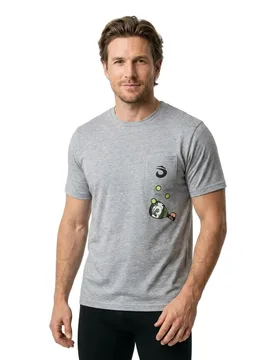 The Juggler Short Sleeve T-shirt Grey XL - Lok - FashionsVida