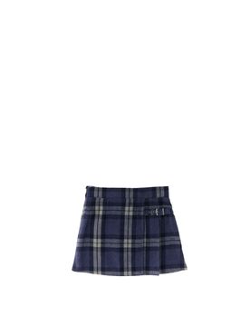 IDO Gonna a pieghe BLU NAVY L