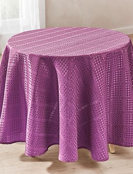 Pagen Tischdecke lila, Ø 140 cm