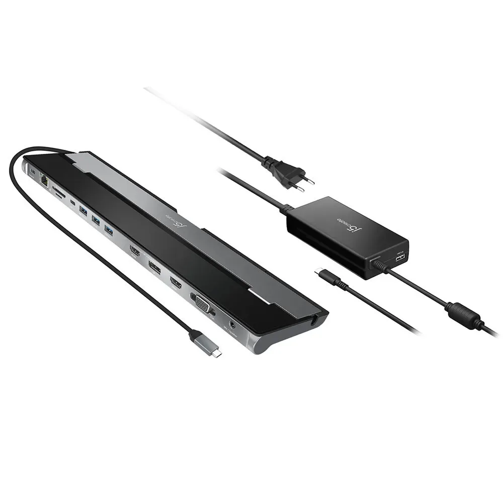 Station D´accueil Triple Display Black One Size unisex - j5create - FashionsVida