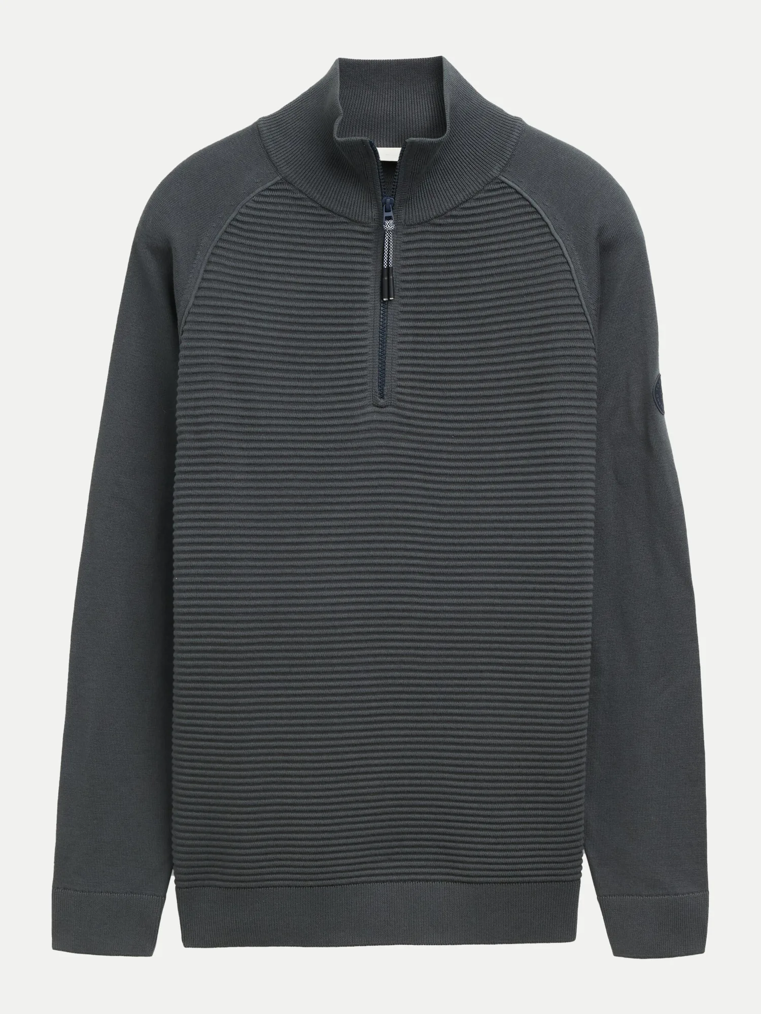 Troyer-Strickpullover Grau XL - Tom Tailor Casual - FashionsVida