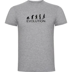 Maglietta A Maniche Corte Evolution Running Heather Grey XL