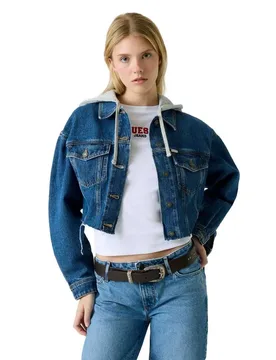Veste En Jean W6rn11d5r2c GJ Medium Wash Indigo L - Guess Jeans - FashionsVida
