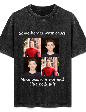 Tom Holland: a Hero T-Shirt Classic Graphic Short Sleeve Top - Aliexpress - FashionsVida