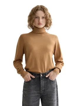 Maglione A Collo Alto U9b0119t Tobacco Melange XL