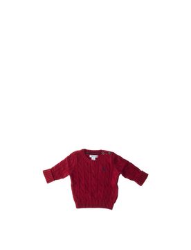 Maglione a trecce POLO BOYS BORDEAUX 24M