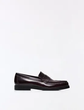 Mocassin Froncé 44 Grenat - Bershka - FashionsVida