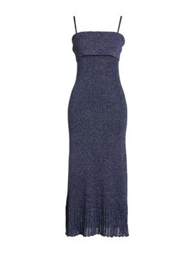 Vestido midi Mujer Azul marino L,XS Mujer