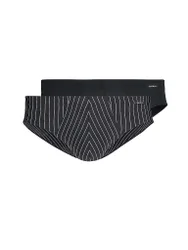 Brasil-Slip 2er Pkg. MICRO MULTIPACK blackstripe selection schwarz XXL herren