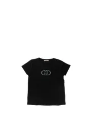 T-shirt girocollo JUNIOR NERO XXS