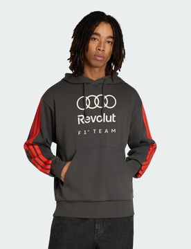 FELPA CON CAPPUCCIO IN FRENCH TERRY DNA TEAM AUDI REVOLUT F1 S Utility Black