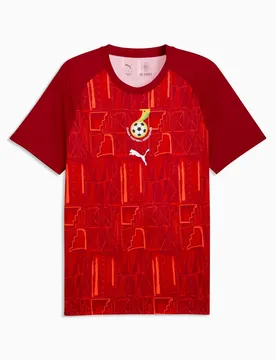 Maillot Prematch Ghana Coupe du Monde 2026 - Rouge - male - Size: L