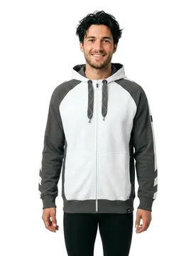 Sweat-shirt à Zip Unique 50566 White / Dark Anthracite 4XL - MASCOT - FashionsVida