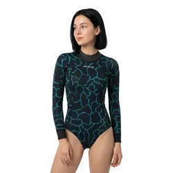 Mantra Long Sleeve Swimskin Blue print XL Women