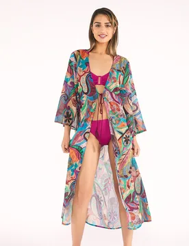 Camisa de playa larga abby - Red Point - FashionsVida