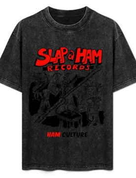 Slap A Ham Records T-Shirt Daily Wear Plain Short Sleeve Shirt - Aliexpress - FashionsVida