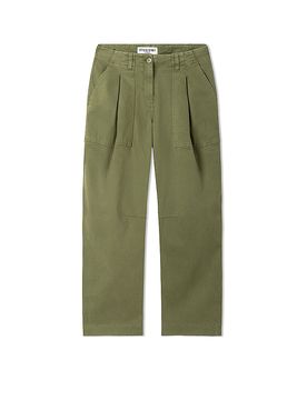 Pantalón Barrel Leg OCTOBER oliva 32/L28