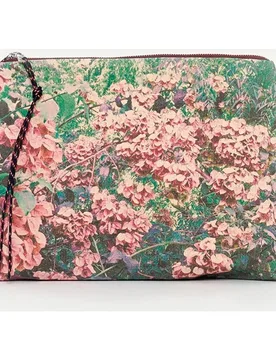 Pouch Dalmatia de algodón con estampado y cremallera - Zubi - FashionsVida