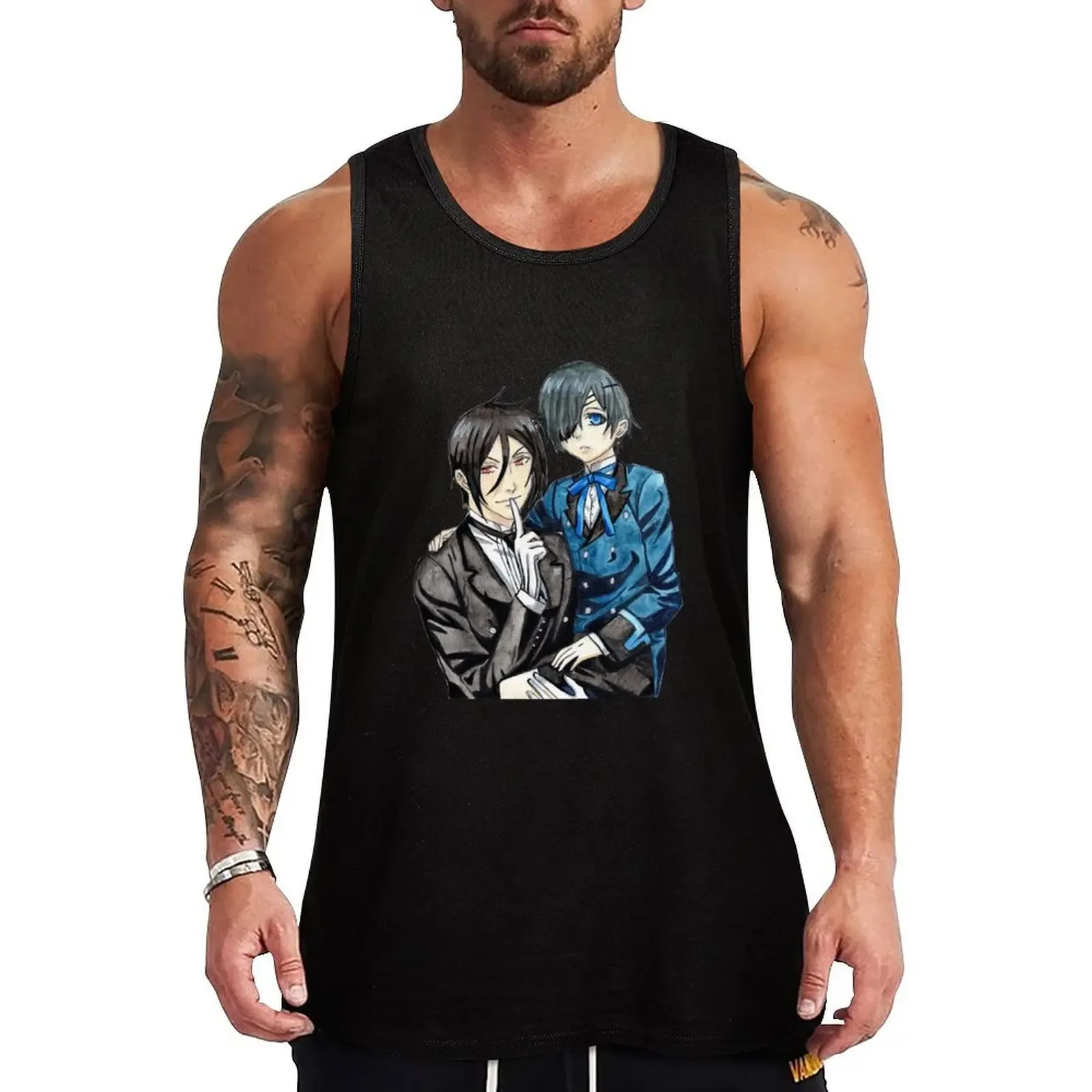 Black Butler Tank Top Solid Color Tank Top Regular Fit Comfort Undershirt - Aliexpress - FashionsVida