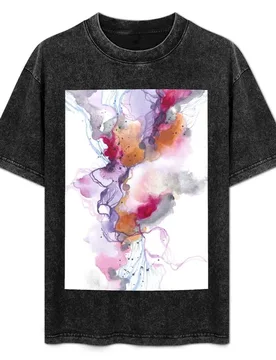 Abstract Flow 02 T-Shirt Soft Anti-Shrink Cotton Tee - Aliexpress - FashionsVida