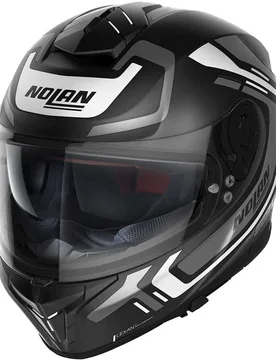 Casco Moto Integrale N80.8 ALLY N-Com 038 Grigio Opaco taglia L - Nolan - FashionsVida