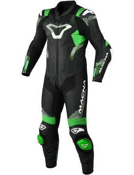 Tuta Moto 1pz Armadyl Nero Verde Bianco taglia 54 - Macna - FashionsVida