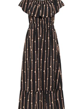 Faina Vestido oro / negro