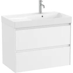 Mueble de baño con 2 cajones y lavabo a la derecha Ona