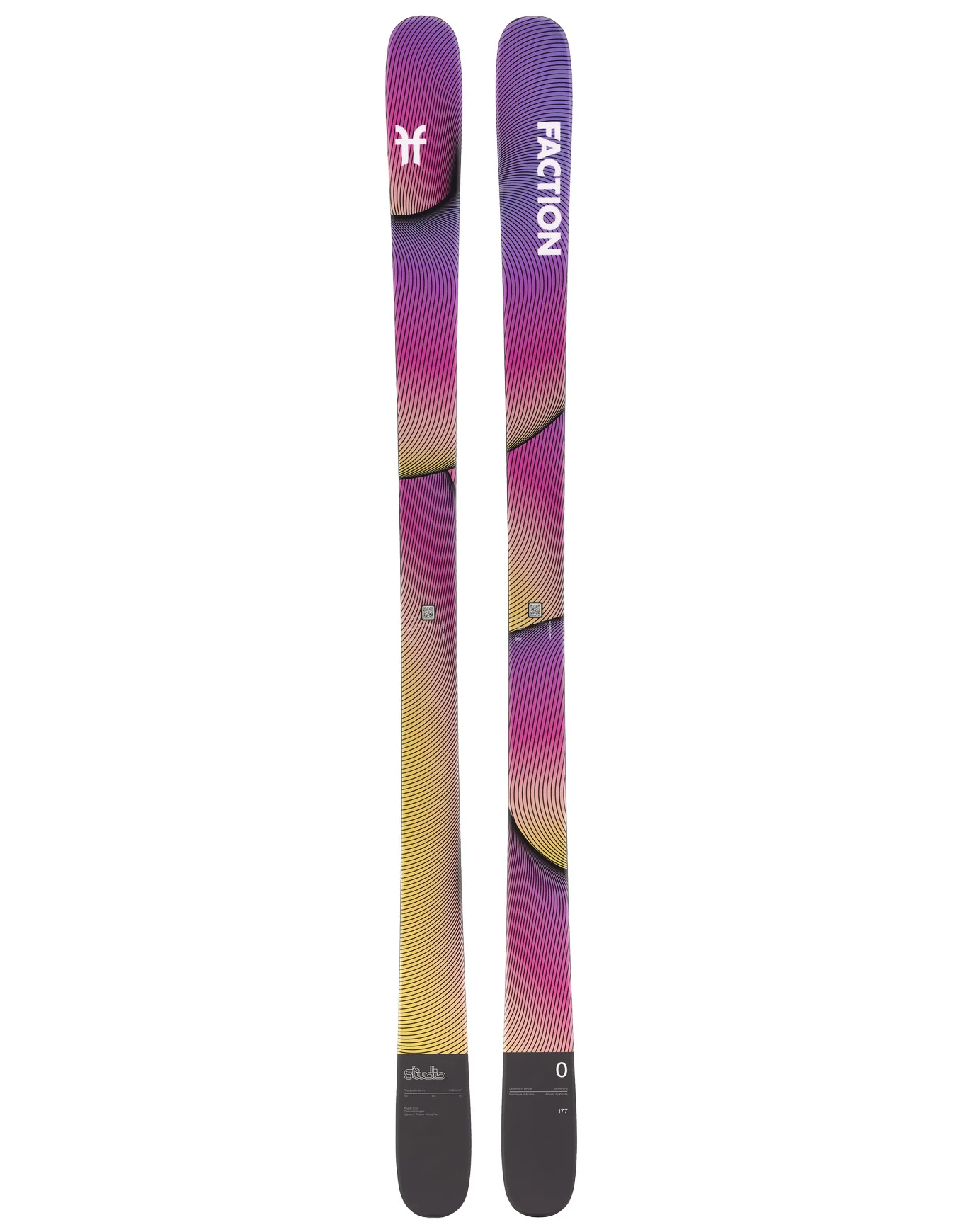 Skis freestyle - Studio 0 2026 - Taille 172 cm - Violet - Faction - FashionsVida