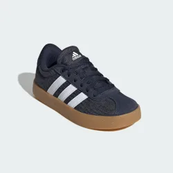 Kids Unisex Vl Court 3.0 Shoes - Blue Leather - Size Uk 5