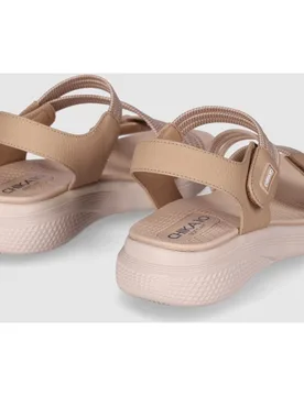 Sandalias de cuña de mujer con cierre autoadherente y tira frontal ajustable - Chika10 - FashionsVida