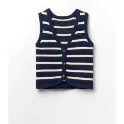 Sfera - Chaleco rayas crochet