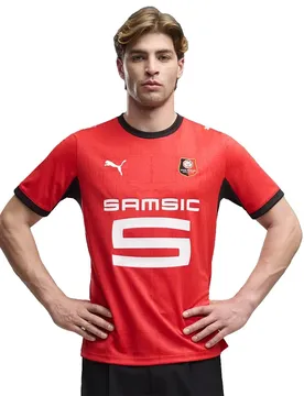 T-shirt à Manches Courtes Domicile Stade Rennais 26/27 Replica Red / Black M Homme