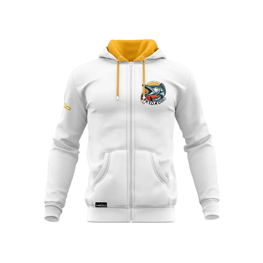Predator Barracuda Hoodie White XL Men - Hotspot Design - FashionsVida