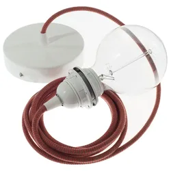 Cables Lampe Suspendue Pendel Pour Abat-jour Rz28 Zigzag 50 Cm Fire Red / Grey / White One Size
