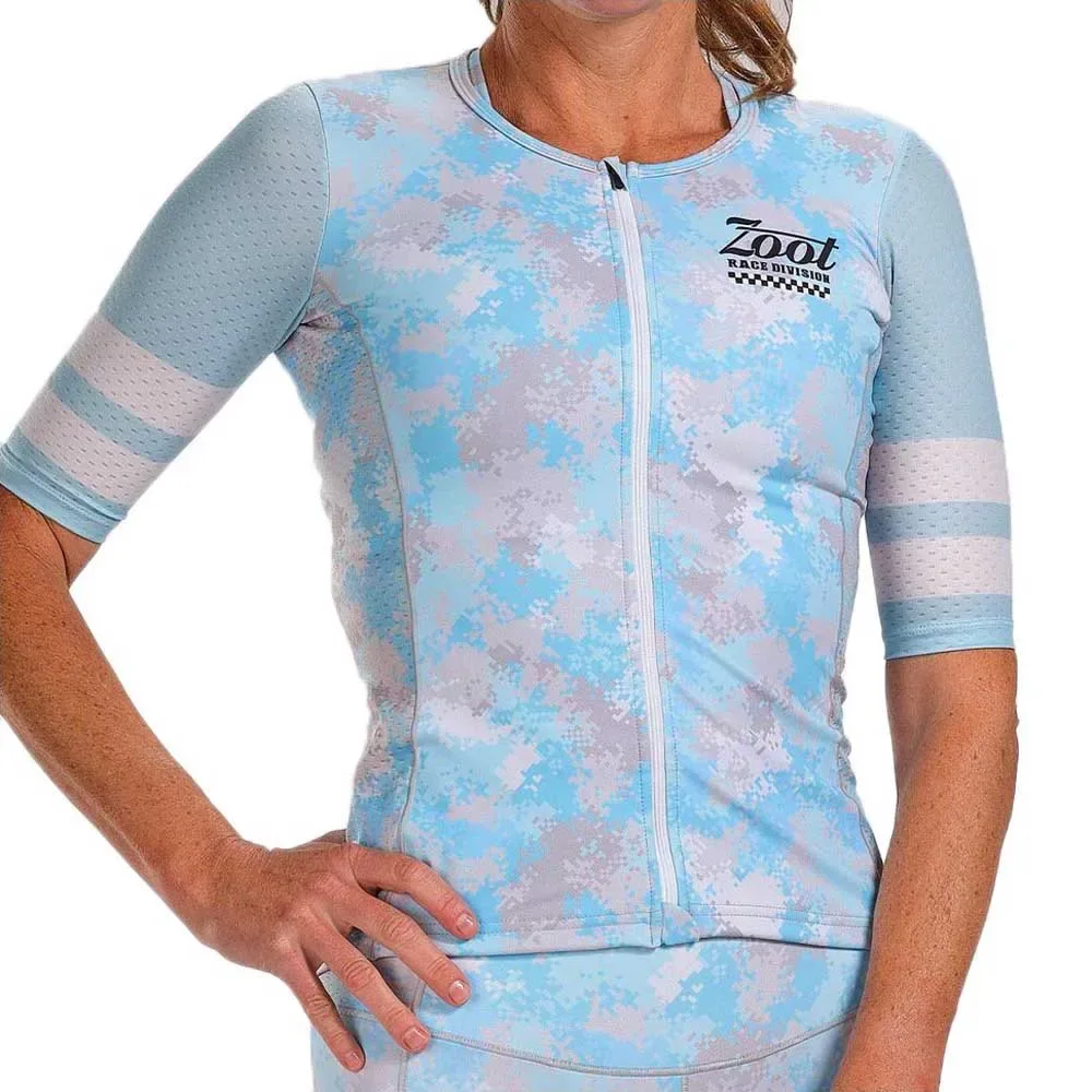 Maglia A Maniche Corte Race Division Blue / Grey - Zoot - FashionsVida
