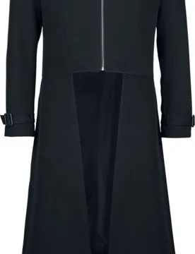 Gothic Mantel - Coat - M bis L - für Männer - Größe L - schwarz - Männer - male - H&R London - FashionsVida
