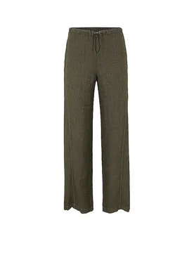 Pantalon en lin olive 42 - Doris Streich - FashionsVida
